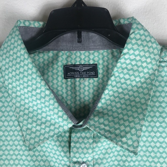 Across The Pond Men Size 3XL Green Button Down - Picture 7 of 8